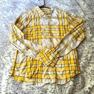 mens burberry brit long sleeve button up sz m